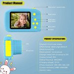 Wholesale Best Gift Kids Children HD 1080P Digital Camera with Video Recorder Camcorder and Games Toys for Children Kid Party Outdoor and Indoor Play (Blue Bear)